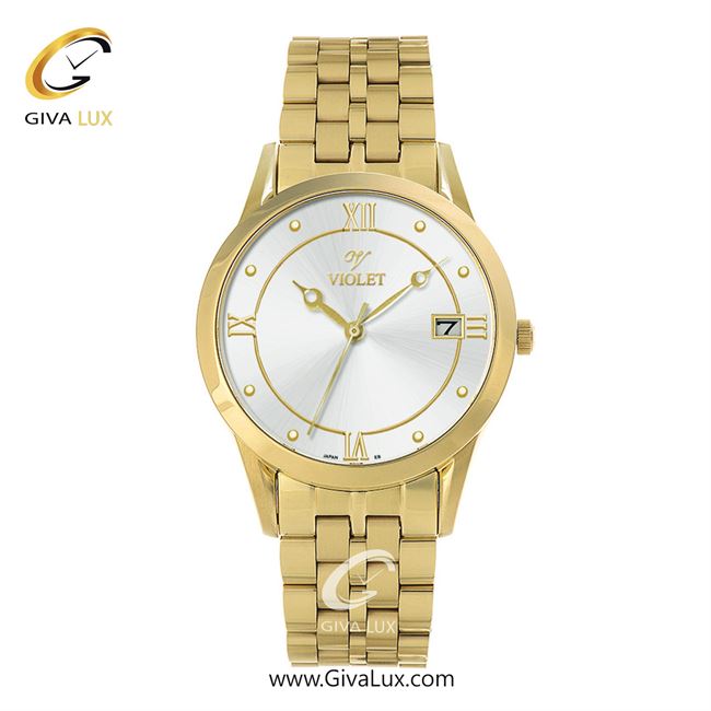 ساعت مچی اورجینال مردانه ویولت VIOLET طلایی | طلایی| نقره ای| کد رفرنس 0578/2